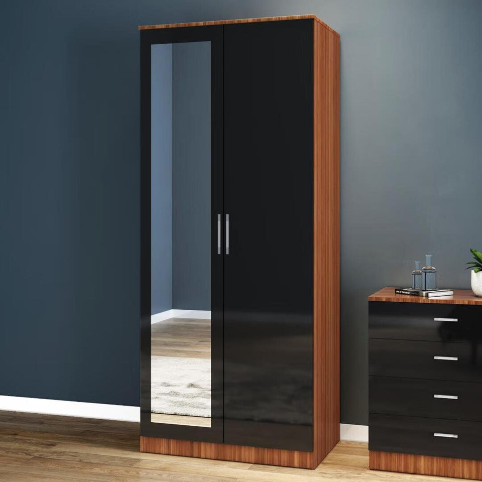 Alina Wardrobe – Modern Sliding Door Wardrobe with Mirror