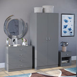 Alina Wardrobe – Modern Sliding Door Wardrobe with Mirror