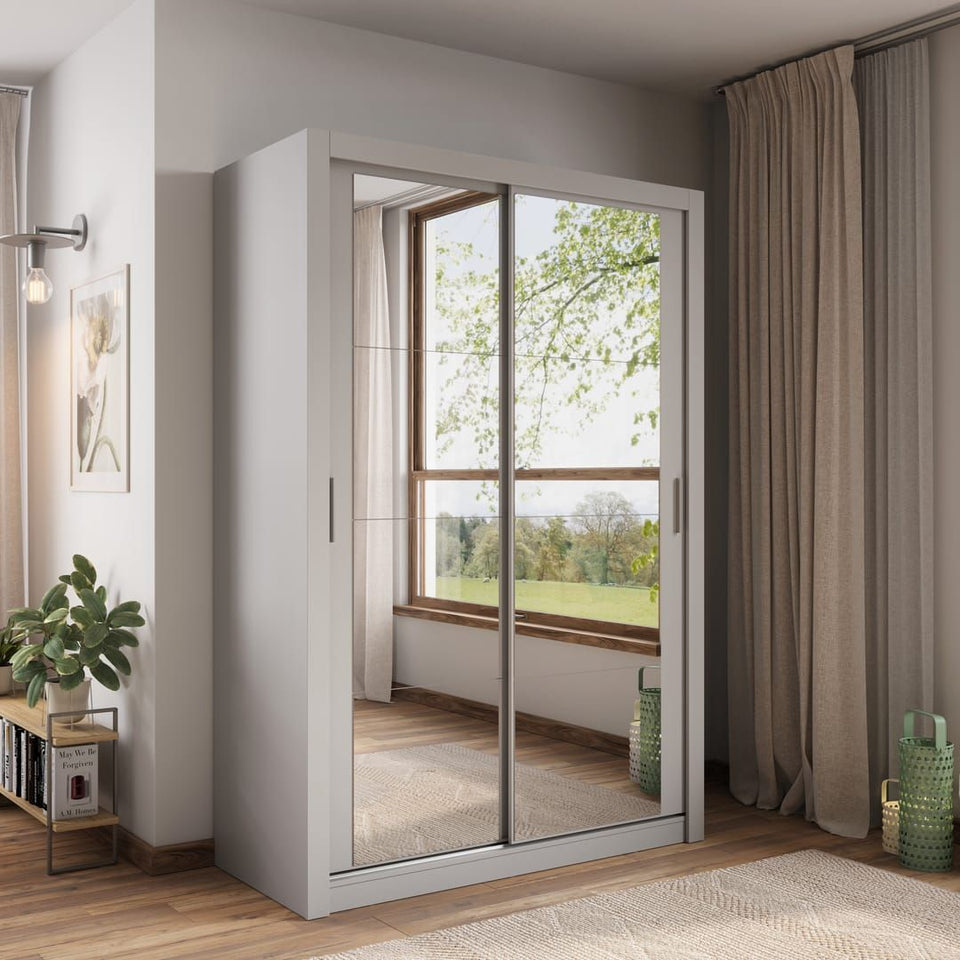 Berline Wardrobe – Modern Sliding Door Wardrobe with Mirror