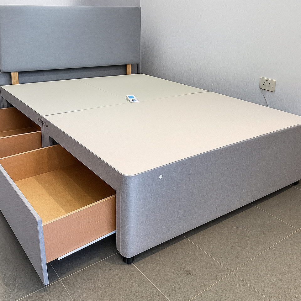 Fabric Beds Double Divan