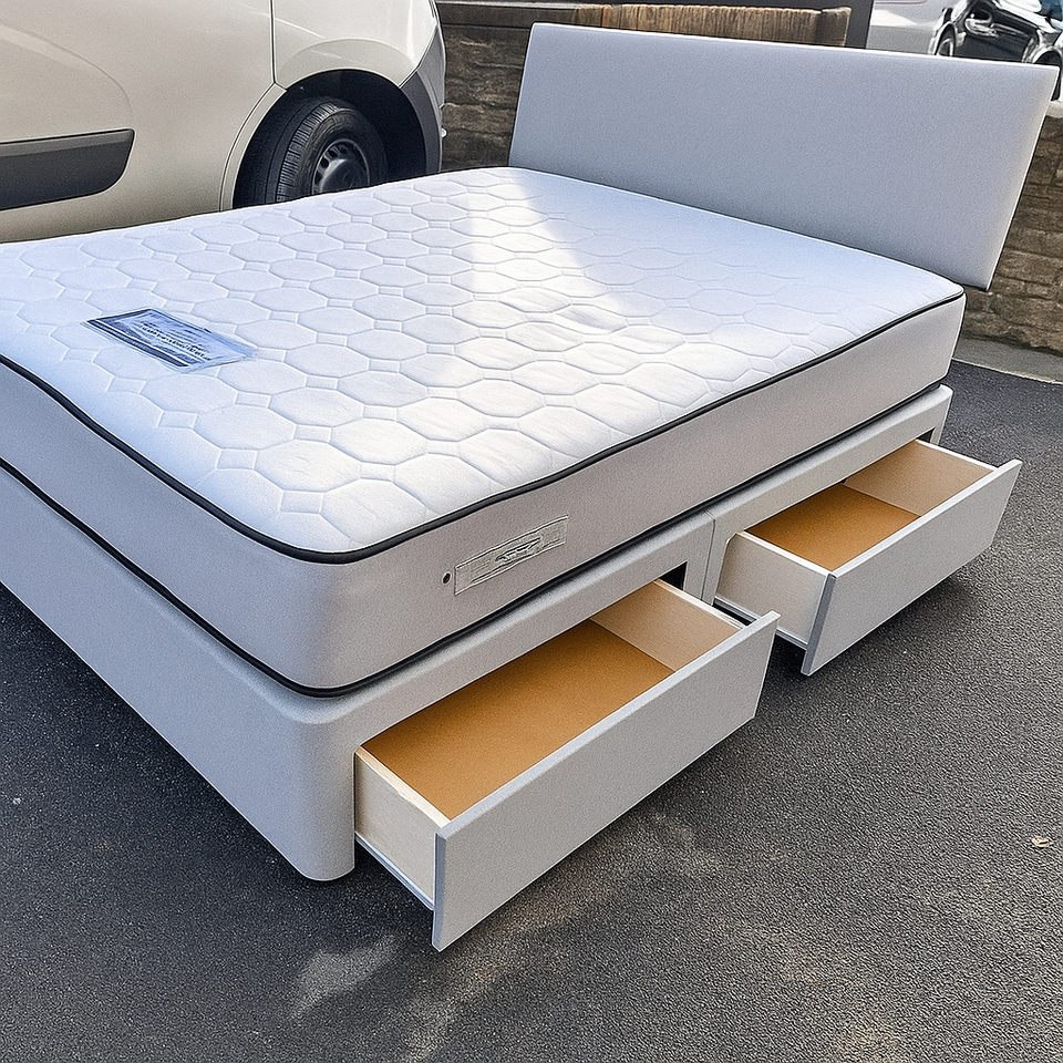Fabric Beds Double Divan