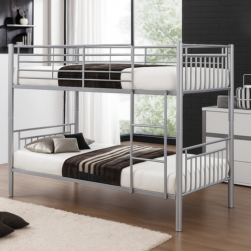Single Metal Bunk Bed – Space-Saving Steel Frame for Modern Bedrooms