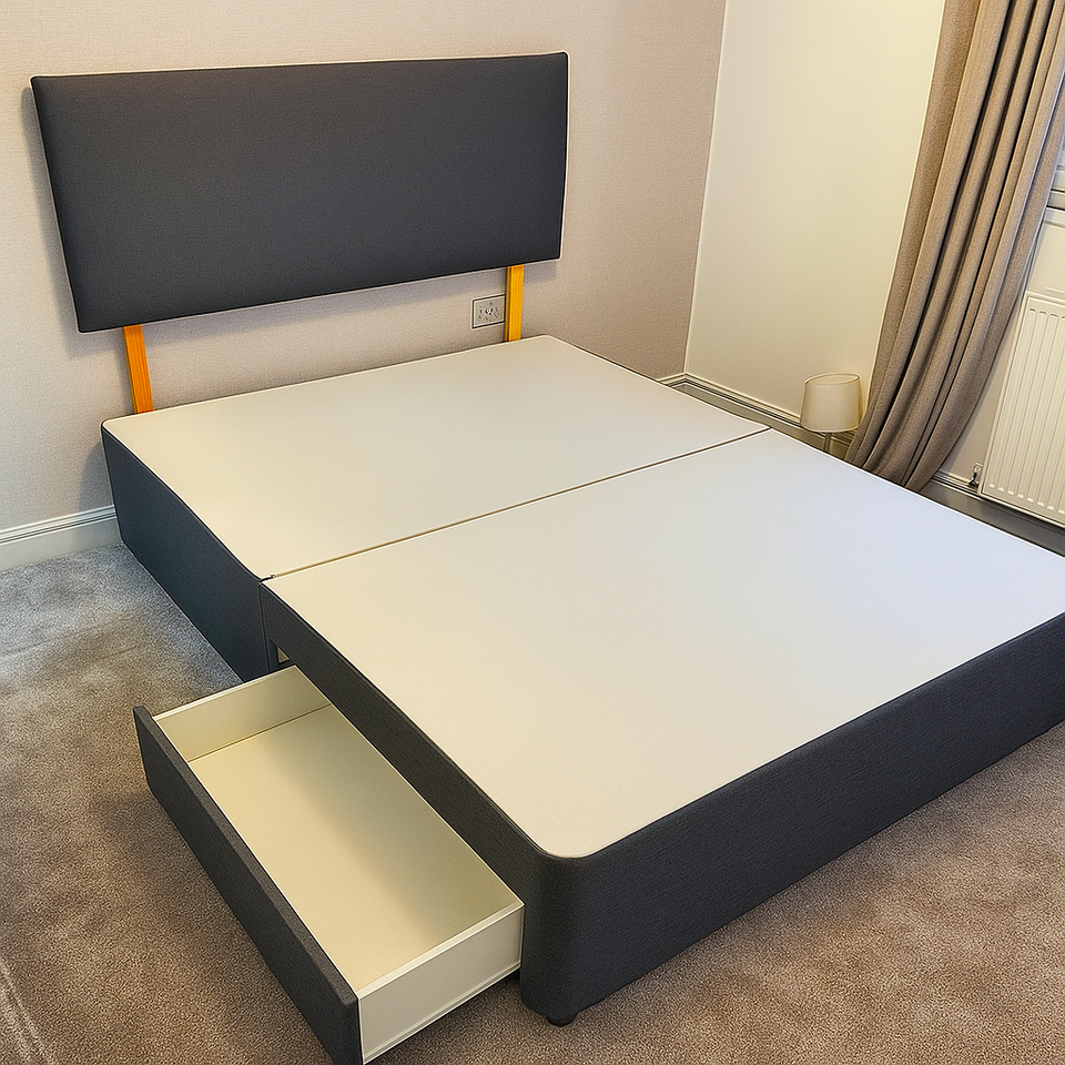 Fabric Beds Double Divan
