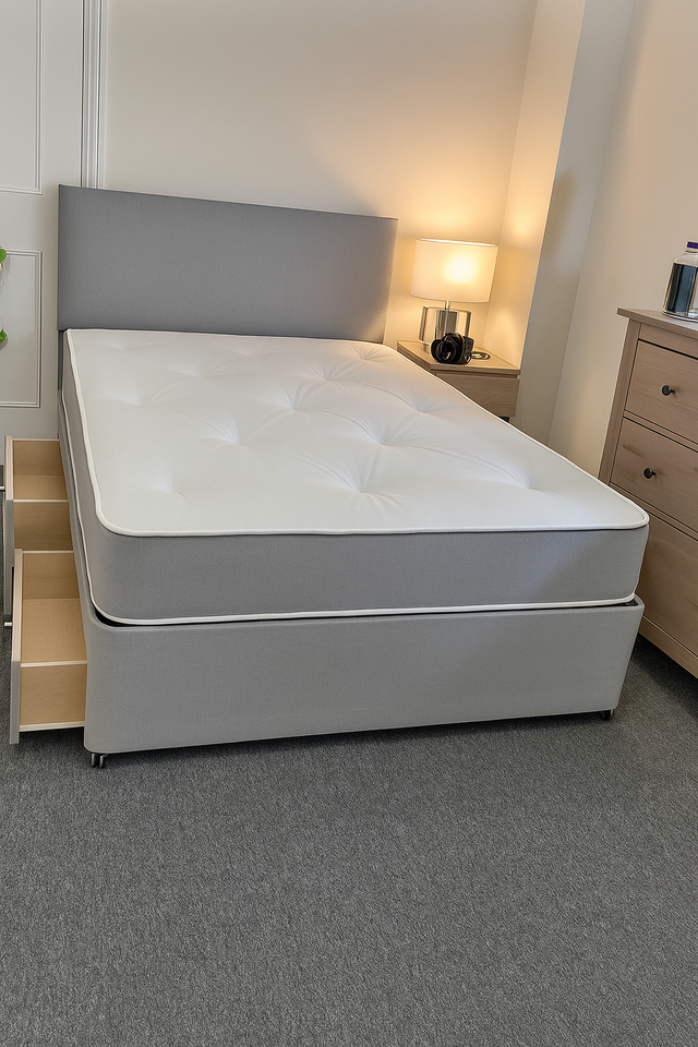 Fabric Beds Double Divan