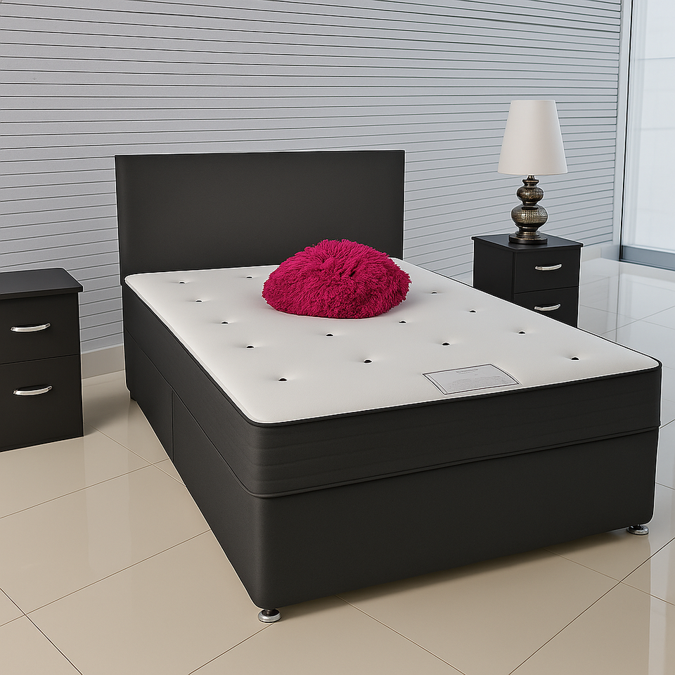 Fabric Beds Double Divan