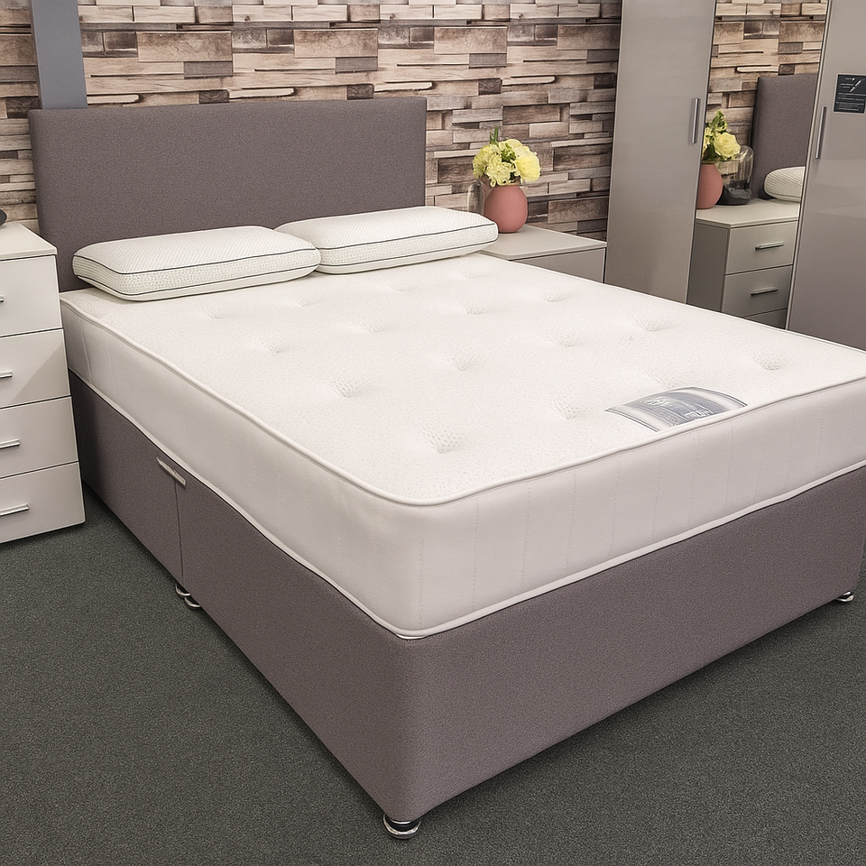 Fabric Beds Double Divan