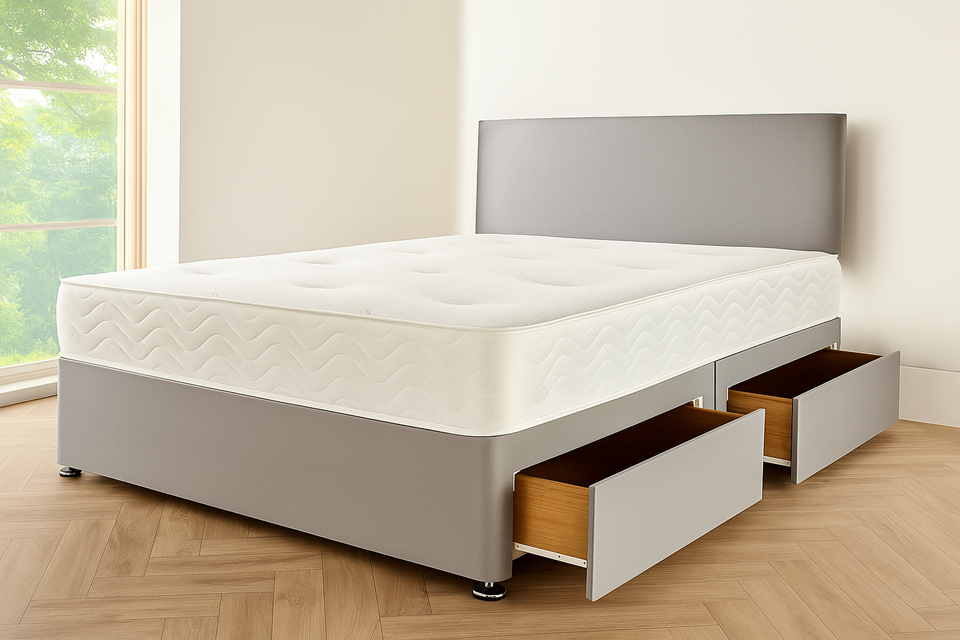 Fabric Beds Double Divan