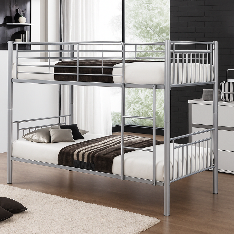 Single Metal Bunk Bed – Space-Saving Steel Frame for Modern Bedrooms