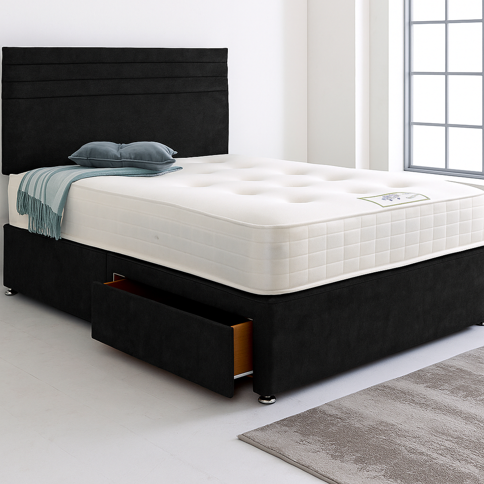 Fabric Beds Double Divan