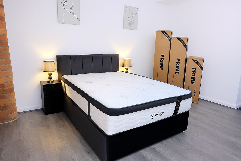 Fabric Beds Double Divan