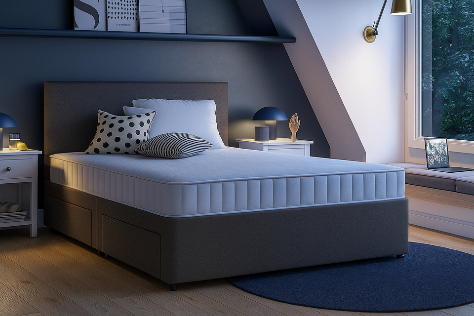 Fabric Beds Double Divan
