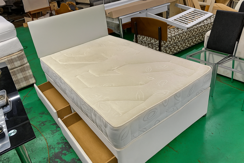 Fabric Beds Double Divan