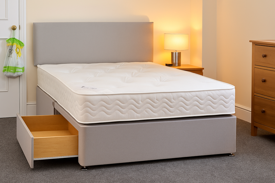 Fabric Beds Double Divan