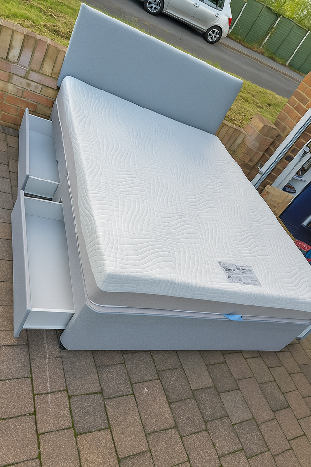 Fabric Beds Double Divan