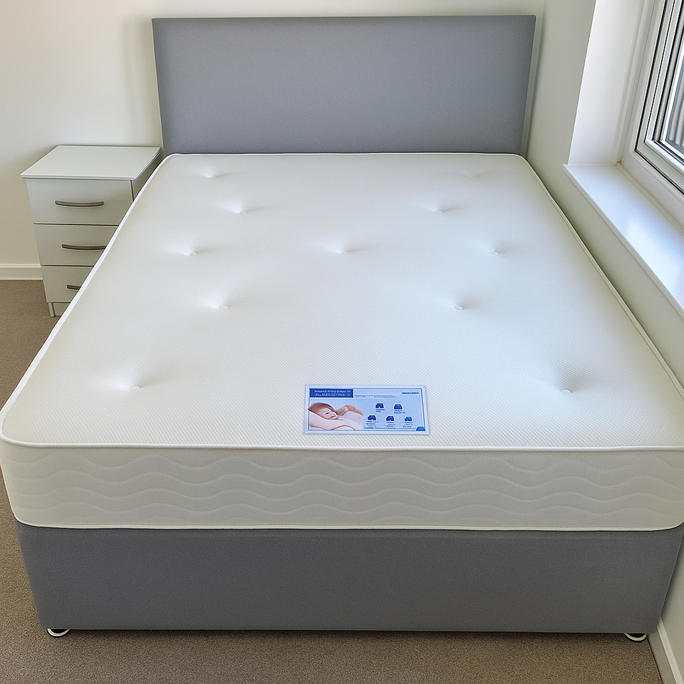 Fabric Beds Double Divan