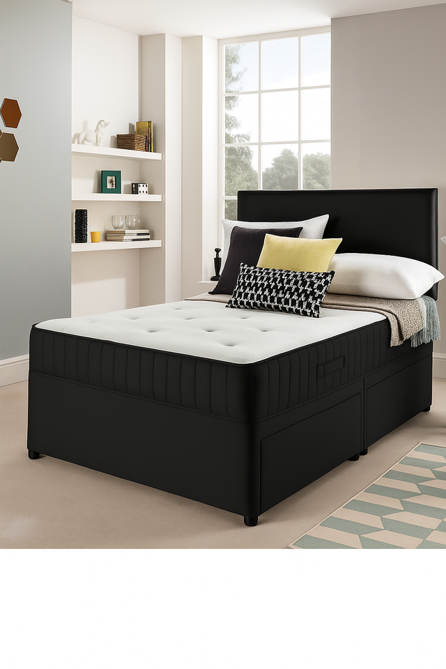 Fabric Beds Double Divan