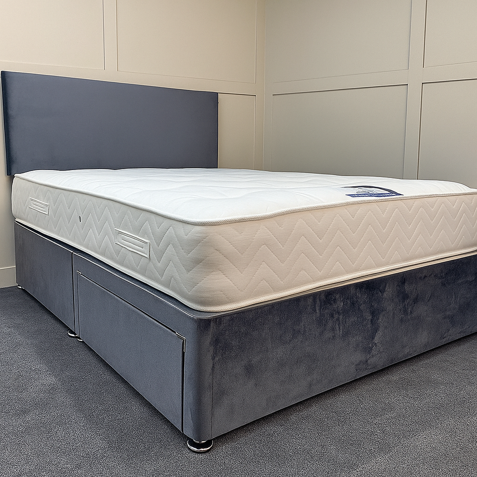Fabric Beds Double Divan