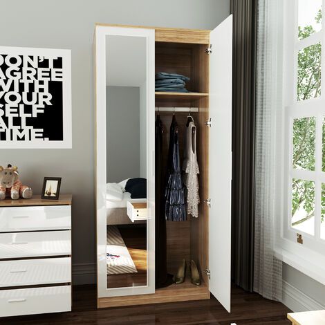 Alina Wardrobe – Modern Sliding Door Wardrobe with Mirror