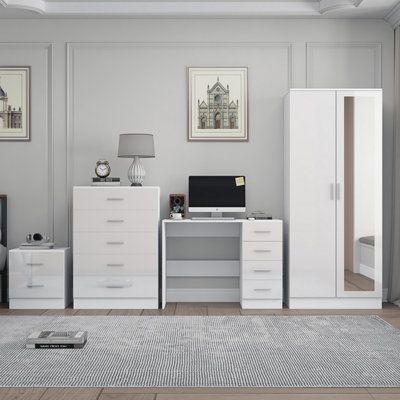 Alina Wardrobe – Modern Sliding Door Wardrobe with Mirror