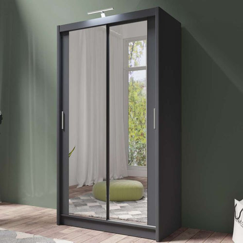 Berline Wardrobe – Modern Sliding Door Wardrobe with Mirror