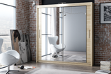 Paris Wardrobe – Elegant Sliding Door Wardrobe with Mirror
