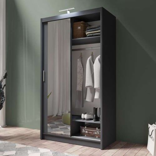 Berline Wardrobe – Modern Sliding Door Wardrobe with Mirror
