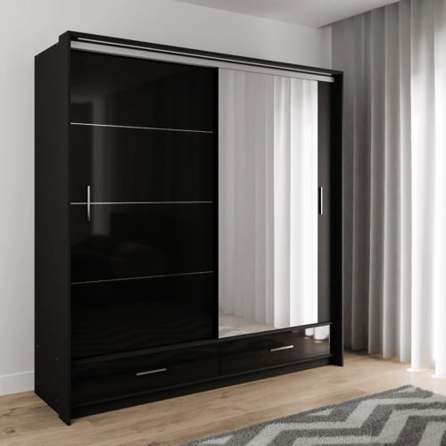 Marsylia Wardrobe – Elegant Sliding Door Wardrobe with Mirror