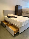 Fabric Beds Single Divan