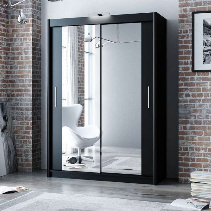 Berline Wardrobe – Modern Sliding Door Wardrobe with Mirror