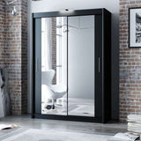 Berline Wardrobe – Modern Sliding Door Wardrobe with Mirror
