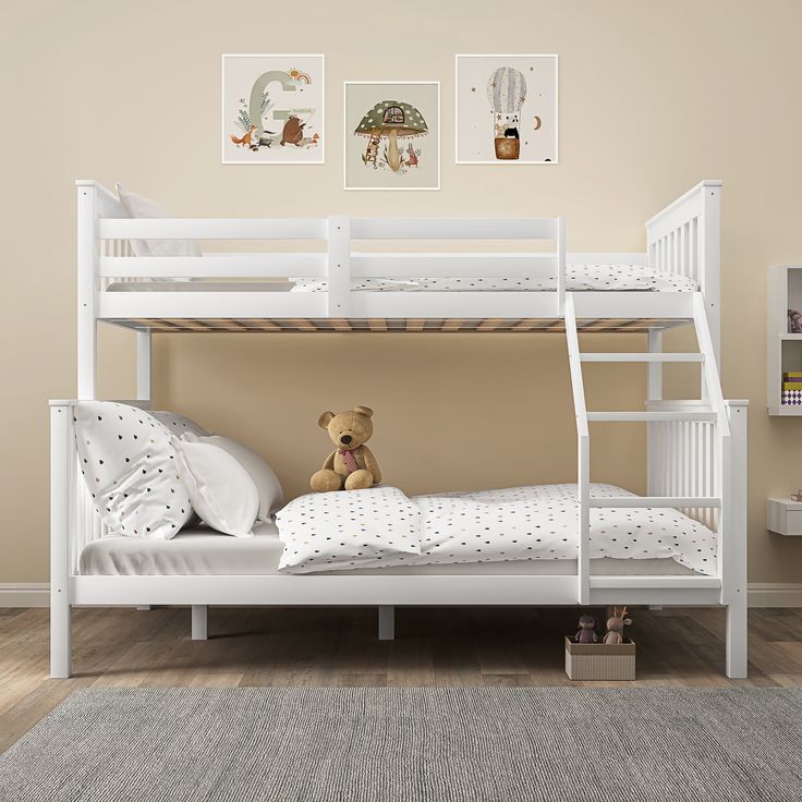 Trio Wooden Bunk Bed – Sleeps Three, Ideal for Kids Shared Room