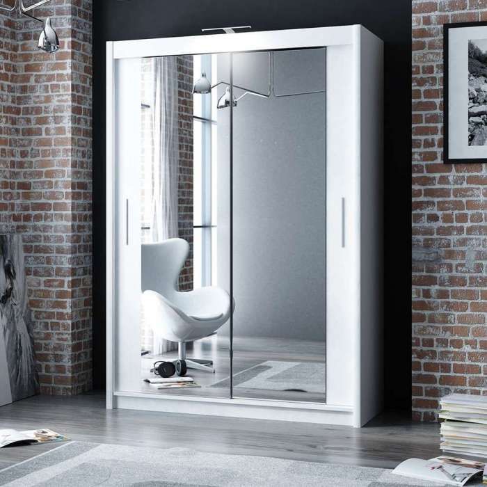 Berline Wardrobe – Modern Sliding Door Wardrobe with Mirror