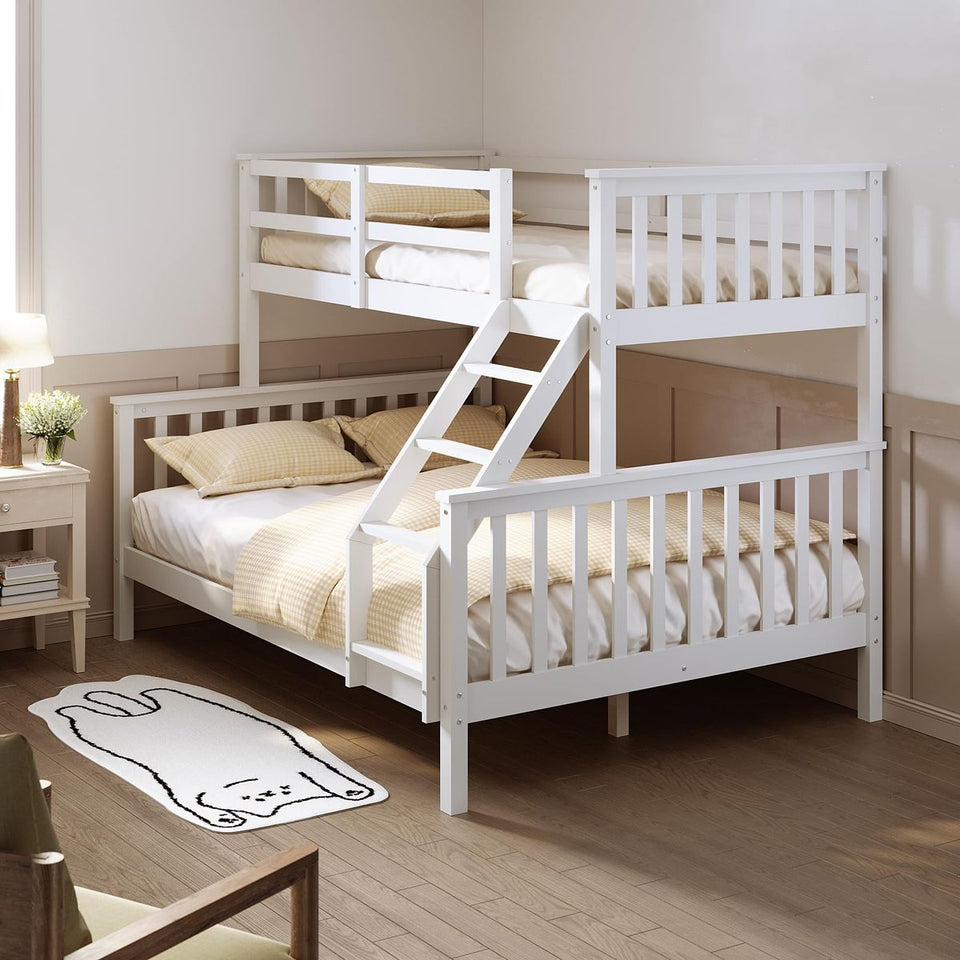 Trio Wooden Bunk Bed – Sleeps Three, Ideal for Kids Shared Room