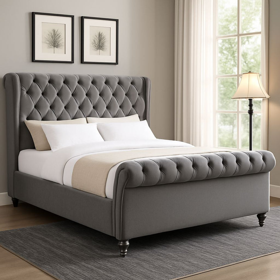 Modern Sleigh Bed