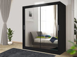 Paris Wardrobe – Elegant Sliding Door Wardrobe with Mirror