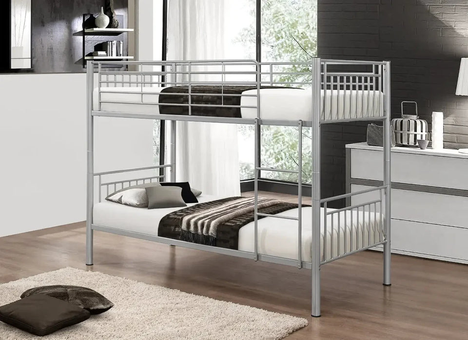 Single Metal Bunk Bed – Space-Saving Steel Frame for Modern Bedrooms